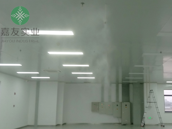 熔接車(chē)間高壓微霧加濕器加濕