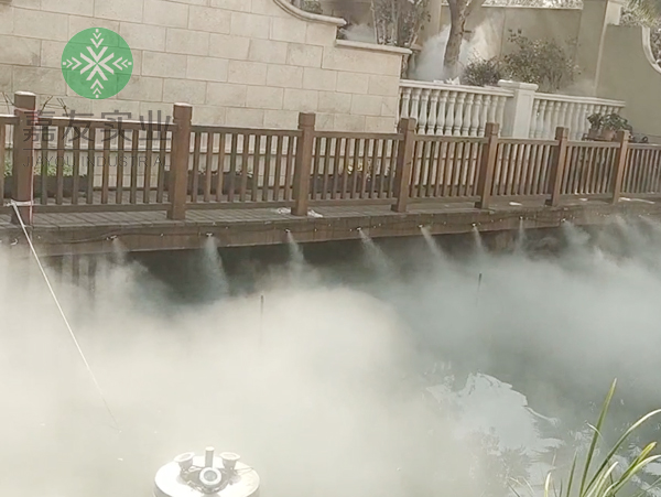 海寧綠金置業有限公司別墅噴霧造景1