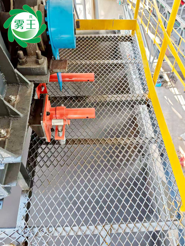 建筑垃圾處理料棚高壓噴霧降塵系統 (1)